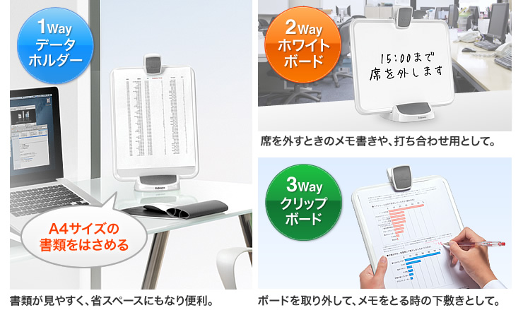 データホルダー ホワイトボード クリップボード