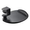 マウステーブル 360度回転 クランプ式 硬質プラスチック製 ブラック リストレスト ジェル