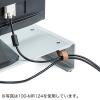 モニター台(アルミ・シンプル・幅105.4cm・机上台・モニタースタンド・キーボード収納)