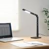 目に優しいLEDデスクライト(充電式・コードレス・電球色/昼白色・無段階調光・ブラック)
