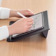 卓上傾斜台 ノートパソコンスタンド 折りたたみ式 薄型 2段階高さ調整 PUレザー