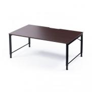 【在庫限り】高さ調整できるローデスク 幅100cm 奥行60cm 電源タップホルダー付き ブラウン