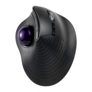 トラックボールマウス チルトホイール 高速スクロール エルゴノミクス 静音 2.4GHz Bluetooth ワイヤレス 5ボタン USB-C充電式 バイオレット