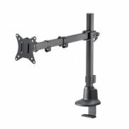 モニターアーム 薄型クランプ  耐荷重9kg 3関節アーム 32インチまで対応 ブラック