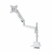 モニターアーム ガススプリング 薄型クランプ  耐荷重1から9kg  32インチまで対応 ホワイト