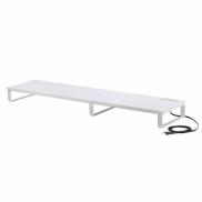 コンセント付きモニター台 W1000 ホワイト