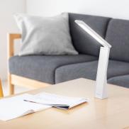 LEDデスクライト 充電式 コードレス USB Type-C 折りたたみ 省スペース コンパクト 卓上ライト 3段階調色 無段階調光 高演色Ra90 約13時間 ホワイト