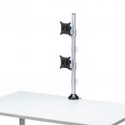液晶モニターアーム(水平多関節・クランプ式・ネジ固定・上下2面・H720mm・耐荷重8kg)