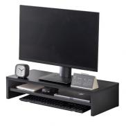 モニタースタンド 2段収納タイプ 幅60cm 木製 ブラック