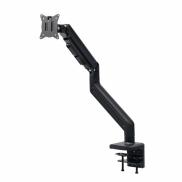 モニターアーム 32インチ対応 高耐荷重 最大49インチ対応 2～20kg対応 クランプ グロメット固定対応 ブラック