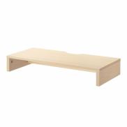 モニター台 幅59.5cm モニター下収納 木製 木目 ブラウン