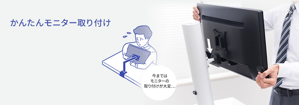 かんたんモニター取り付け