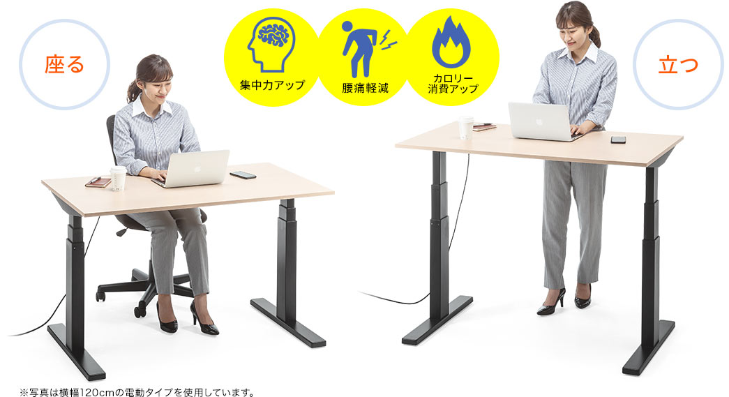 集中力アップ 腰痛軽減 カロリー消費アップ