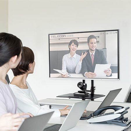 テレビスタンド ストッパーキャスター付 32～65型対応 棚板付き 100