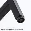 スタンディングデスク(W1600×500・ミーティングデスク・薄い木目・中間棚・ケーブルトレー付き)