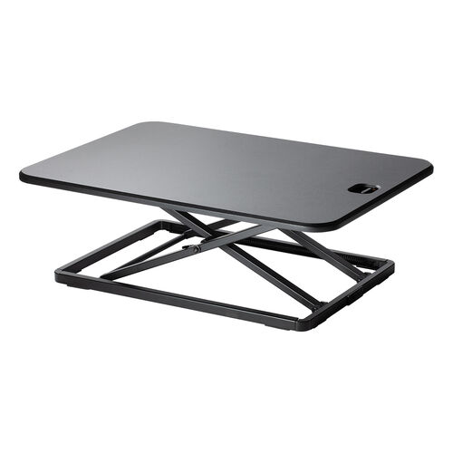 卓上スタンディングデスク 幅67cm 高さ調整4.5～40.5cm ブラック 100