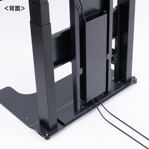 60型～86型対応 壁寄せ電動昇降ディスプレイスタンド(高位置仕様) CR