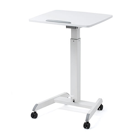 【アウトレット】昇降式スタンディングデスク(ガス圧式・上下昇降・キャスター付き・角度調整可能)