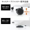 【アウトレット】スタンディングデスク(ガス圧昇降・昇降幅40cm・大型キャスター・幅100cm)