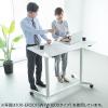 【アウトレット】スタンディングデスク(ガス圧昇降・昇降幅40cm・大型キャスター・幅100cm)