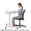 【アウトレット】スタンディングデスク(ガス圧昇降・昇降幅40cm・大型キャスター・幅100cm)