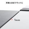 【アウトレット】机 天板拡張 後付 折りたたみ テーブル拡張 デスクエクステンダー クランプ固定 W65cm