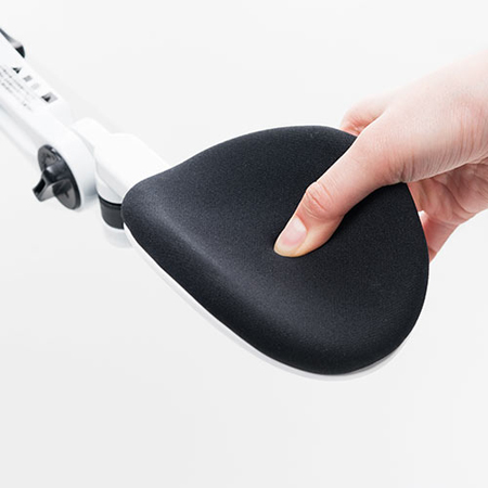 エルゴノミクスアームレスト(肘置き・クランプ式・ホワイト) YT