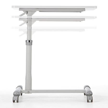 YT-DESK094W / キャスター付きサイドテーブル(高さ約510～650mm