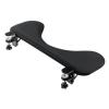 デスク用リストレスト クランプ固定式 幅67cm クッション入り 肘置き台 ブラック