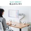 【アウトレット】モニターアーム シングルアーム 薄型クランプ ガススプリング式 耐荷重1～15kg ブラック