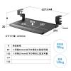 【アウトレット】キーボードスライダー キーボードトレー 後付け クランプ固定 高さ調整対応 小さめ ブラック