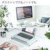 モニター台(アルミ・シンプル・幅40cm・机上台・モニタースタンド・薄型)