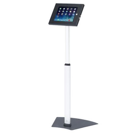 iPadスタンド(高さ可変機能・盗難防止・セキュリティボックス付き)