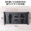 【アウトレット】2WAYフットレスト ワイドタイプ 足つぼ刺激ローラー付き デスク用 足置き台