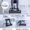 【アウトレット】2WAYフットレスト ワイドタイプ 足つぼ刺激ローラー付き デスク用 足置き台