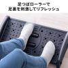 【アウトレット】2WAYフットレスト ワイドタイプ 足つぼ刺激ローラー付き デスク用 足置き台