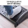 【アウトレット】2WAYフットレスト ワイドタイプ 足つぼ刺激ローラー付き デスク用 足置き台