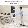 【アウトレット】テレビスタンド キャスター付　ハイタイプ 75インチ対応 持ち手付 ブラック