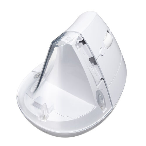 推し活マウス ワイヤレスエルゴマウス Bluetooth 2.4GHzワイヤレス 超高速充電 5ボタン ホワイト