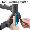 【アウトレット】デュアルモニターアーム(耐荷重各10kg・水平可動・クランプ式)