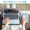 ひざ上テーブル(膝上テーブル・持ち運び・テレワーク・在宅勤務・ノートパソコン・タブレット・左右スライド式マウスパッド内蔵・13.3インチ・15.6インチ・ラップトップテーブル)
