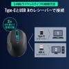 ワイヤレスマウス エルゴマウス コンボマウス Type-A Type-C  充電式 静音ボタン 5ボタン エルゴノミクス 低め