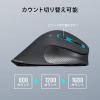 ワイヤレスマウス エルゴマウス コンボマウス Type-A Type-C  充電式 静音ボタン 5ボタン エルゴノミクス 高め