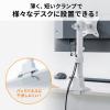 モニターアーム 薄型クランプ  耐荷重9kg ショートアーム 32インチまで対応 ホワイト