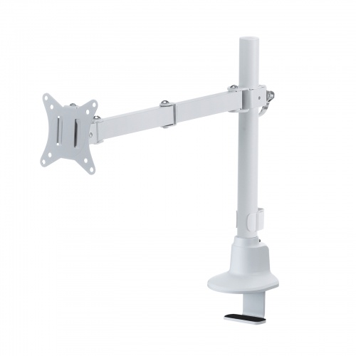 モニターアーム 薄型クランプ  耐荷重9kg 3関節アーム 32インチまで対応 ホワイト