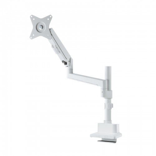モニターアーム ガススプリング 薄型クランプ  耐荷重1から9kg  32インチまで対応 ホワイト