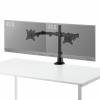 モニターアーム 左右2画面 デュアルモニター 薄型クランプ 耐荷重各9kg 32インチまで対応 ブラック