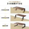 【アウトレット】モニター台 机上台 幅55cm クランプ式 平置き 天板拡張 デスクエクステンダー 木目 ダークブラウン