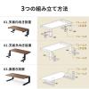 【アウトレット】モニター台 机上台 幅55cm クランプ式 平置き 天板拡張 デスクエクステンダー 木目 ダークブラウン