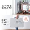 【アウトレット】折りたたみデスク 折りたたみノートパソコンデスク 持ち運びデスク 高さ調整 角度調整対応 グレー 幅60cm